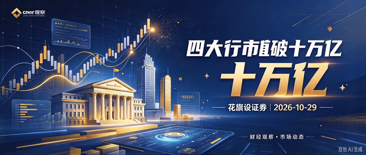 四大行市值破十万亿花旗设证券 | 2026-10-29