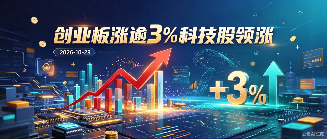 创业板涨逾3%科技股领涨 | 2026-10-28