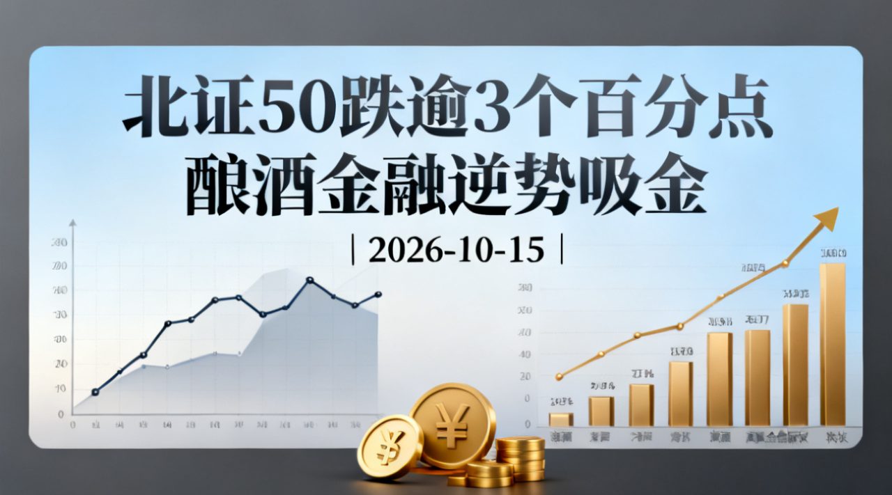 北证50跌逾3个百分点 酿酒金融逆势吸金 | 2026-10-15